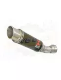 Aprilia RSV4 1000R & Factory 2009/2015 Passage Bas Exhaust tube de raccord & Rond GP Style Black Silencieux En Inox 230mm