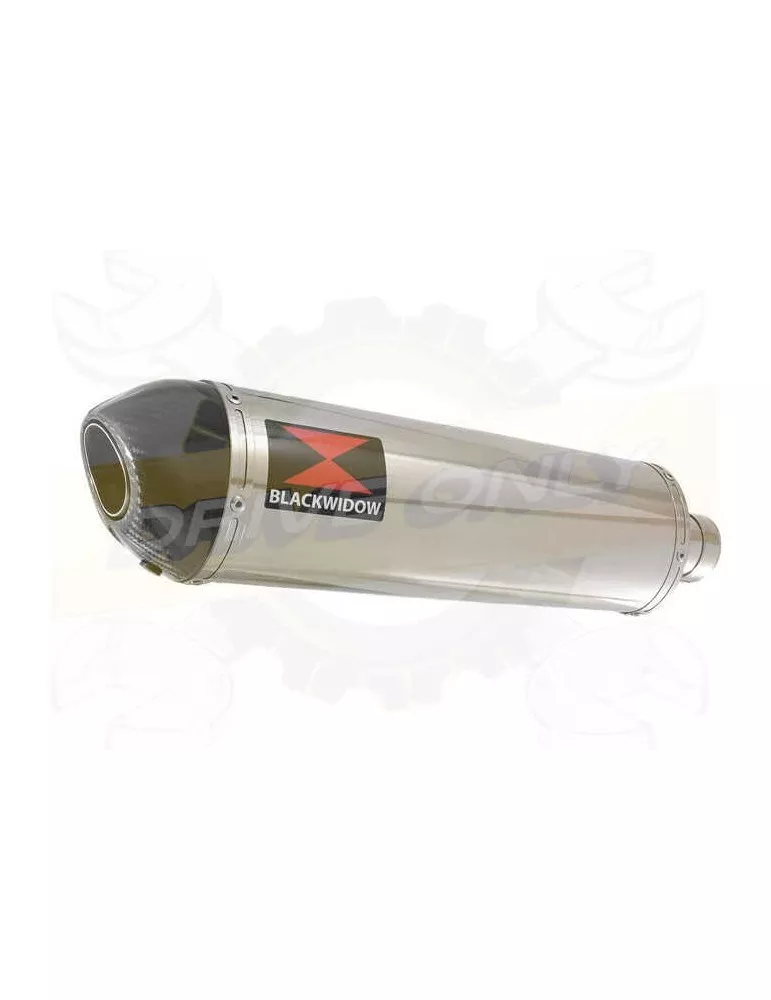Vespa GTS 300 ie Super 2008 - 2016 Ligne complète & Silencieux Ovale En Inox + Canule En Carbone 400mm