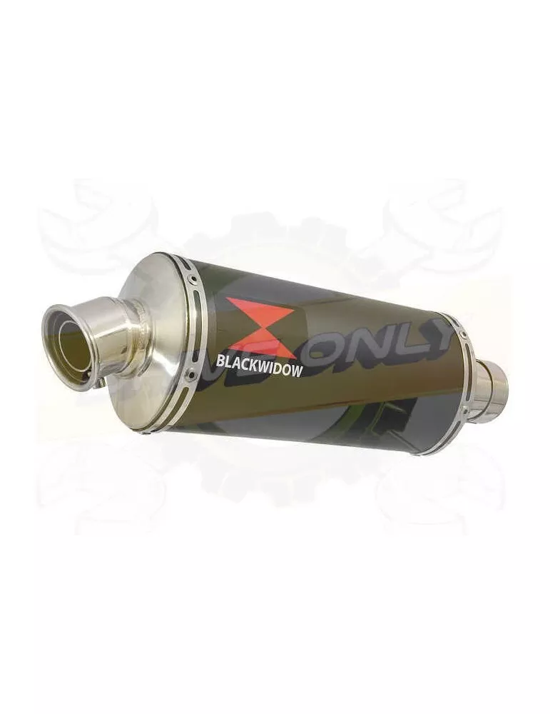 Vespa GTS 300 ie Super 2008 - 2016 Ligne complète & Silencieux Ovale Noir En Inox 300mm
