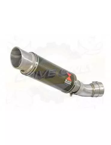 Aprilia RSV4 1000R & Factory 2009/2015 Passage Bas Exhaust tube de raccord & Silencieux GP Rond En Carbone 230mm