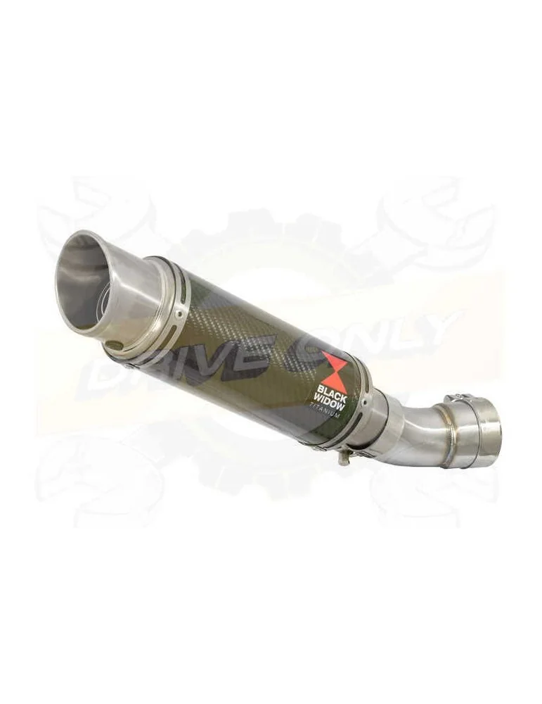 Aprilia RSV4 1000R & Factory 2009/2015 Passage Bas Exhaust tube de raccord & Silencieux GP Rond En Carbone 230mm