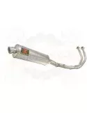 FZ-07 Tracer 2014 2015 2016 2017 Passage Haut Décatalyseur Ligne complètes & Ovale Silencieux En Inox 400mm