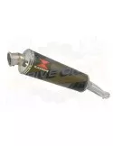 FZR1000 FZR 1000 EXUP Tube de raccord et Silencieux Rond Noir En Inox 400mm