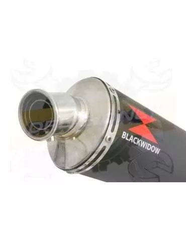 FZR1000 FZR 1000 EXUP Tube de raccord et Silencieux Rond Noir En Inox 400mm