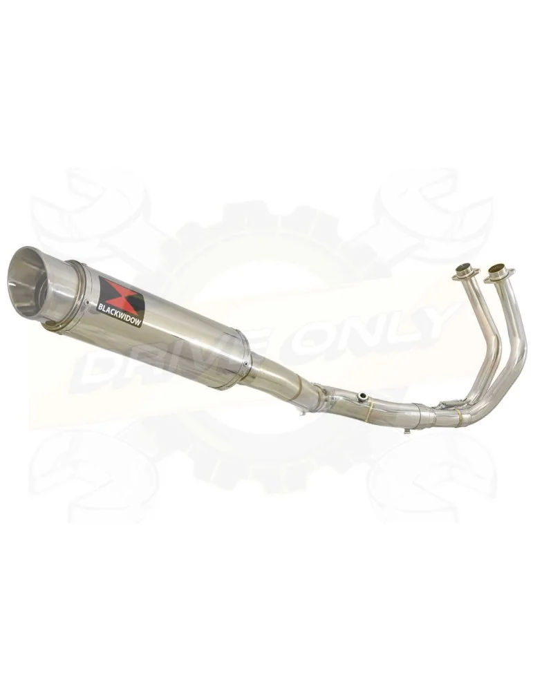 FZ-07 Tracer 2014 2015 2016 2017 Passage Haut Décatalyseur Ligne complètes & Rond GP Style Silencieux En Inox 360mm