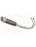 FZ-07 Tracer 2014 2015 2016 2017 Passage Haut Décatalyseur Ligne complètes & Silencieux GP Rond En Carbone 360mm