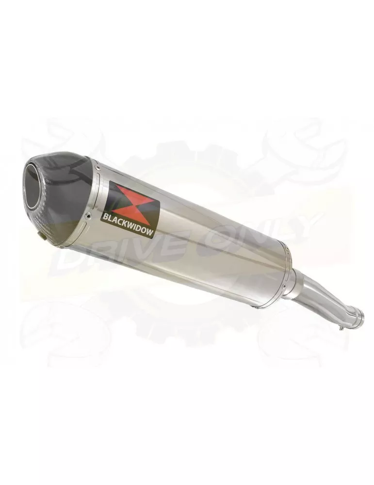 FZR1000 FZR 1000 EXUP Tube de raccord et Silencieux Ovale En Inox & Canule en Carbone 400mm
