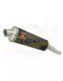 FZR1000 FZR 1000 EXUP Tube de raccord et Silencieux Ovale Noir En Inox 400mm
