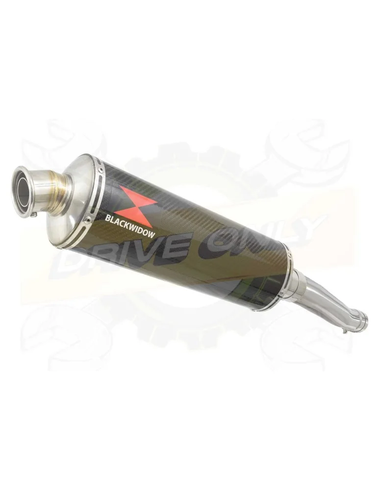 FZR1000 FZR 1000 EXUP Tube de raccord et Silencieux Ovale En Carbone 400mm