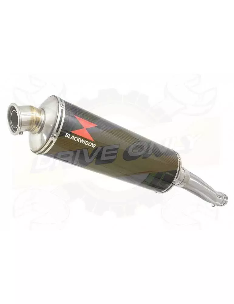 FZR1000 FZR 1000 EXUP Tube de raccord et Silencieux Ovale En Carbone 400mm