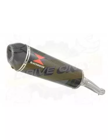 FZR1000 FZR 1000 EXUP Tube de raccord et Silencieux Ovale En Carbone 400mm