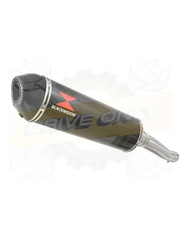 FZR1000 FZR 1000 EXUP Tube de raccord et Silencieux Ovale En Carbone 400mm