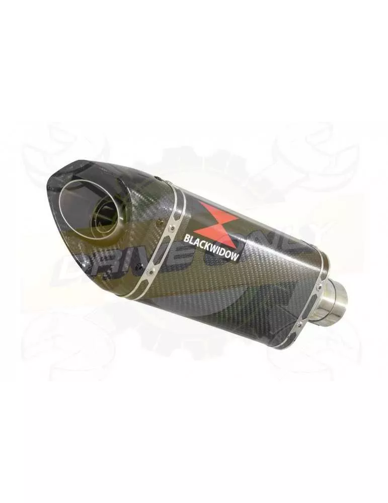 YZF-R1 R1M 2015-2017 Decata Collecteur en Inox + Silencieux Tri Ovale En Carbone 250mm