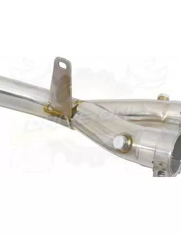 YZF-R1 R1M 2015-2017 Decata Collecteur en Inox + Silencieux GP Rond Noir En Inox 230mm