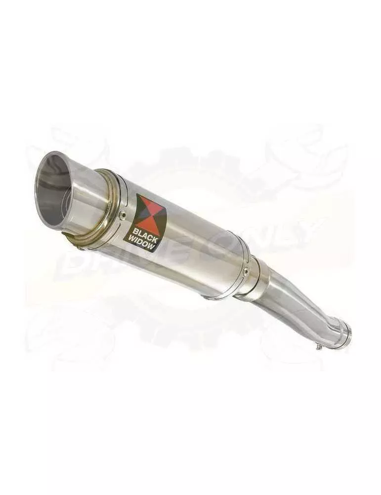Yamaha FZR 600 FZR600R 4JH 'Fox Eye' Tube de raccord & Silencieux Rond GP Style En Inox 230mm