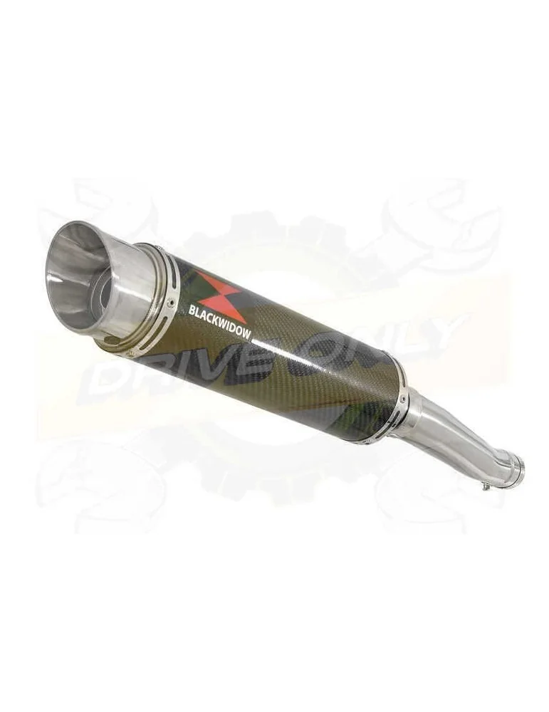 Yamaha FZR 600 FZR600R 4JH 'Fox Eye' Tube de raccord et Silencieux GP Rond En Carbone 360mm