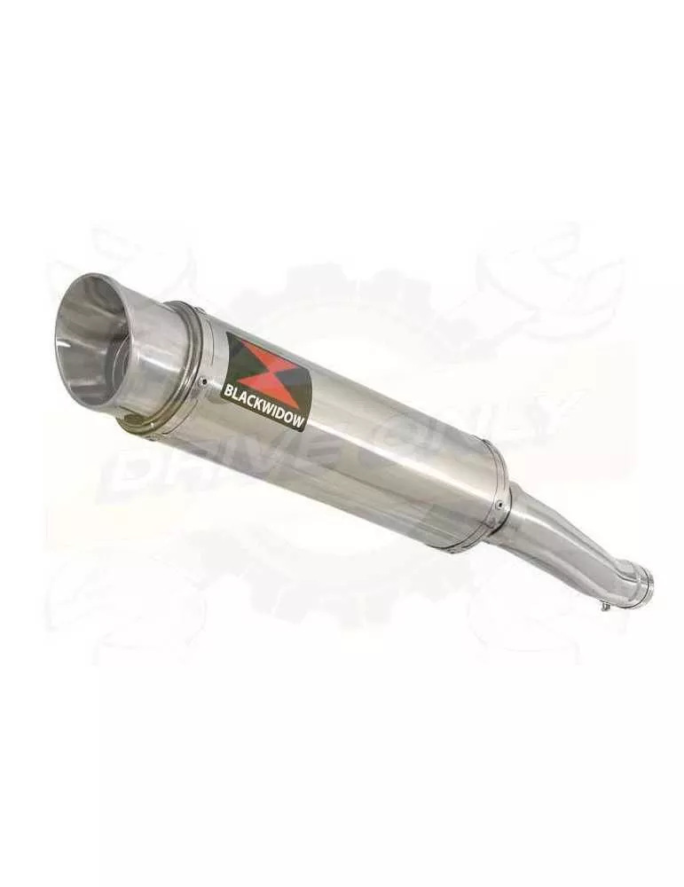 Yamaha FZR 600 FZR600R 4JH 'Fox Eye' Tube de raccord et Silencieux Rond GP Style En Inox 360mm