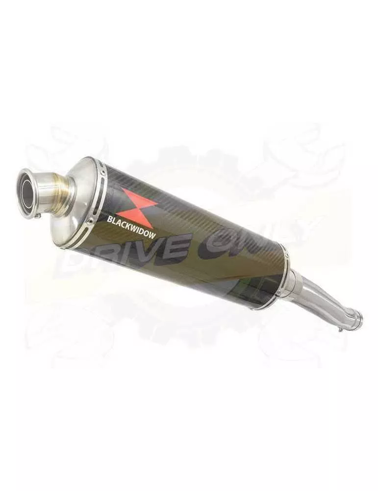 Yamaha FZR 600 FZR600R 4JH 'Fox Eye' Tube de raccord et Silencieux Ovale En Carbone 400mm