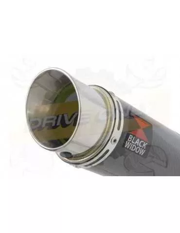 Yamaha FZR 600 FZR600R 4JH 'Fox Eye' Tube de raccord et Silencieux GP Rond En Carbone 350mm