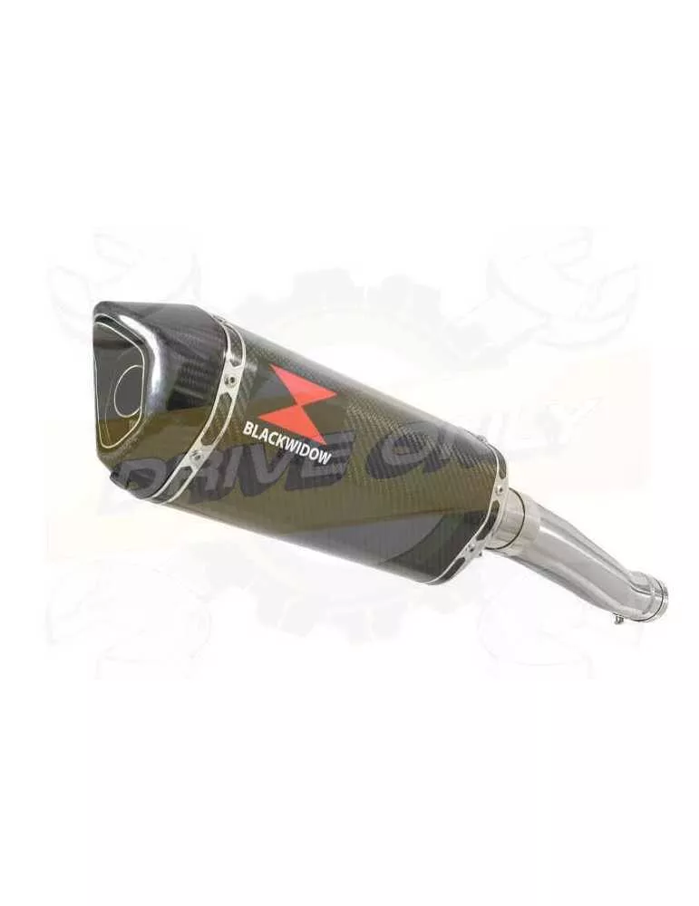 Yamaha FZR 600 FZR600R 4JH 'Fox Eye' Tube de raccord et Silencieux Hexagonale En Carbone 300mm