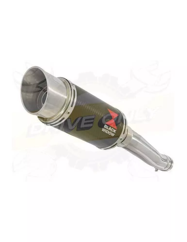 Yamaha FZR 600 FZR600R 4JH 'Fox Eye' Tube de raccord et Silencieux Rond En Carbone 200mm