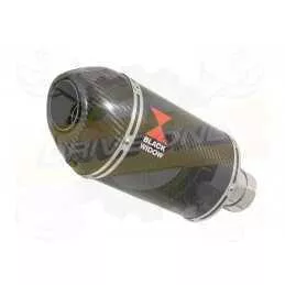 MT-09 Tracer 2013-2021  High Level De-cat Exhaust System with 200mm Oval Carbon Fibre Silencer + Carbon Fibre Tip