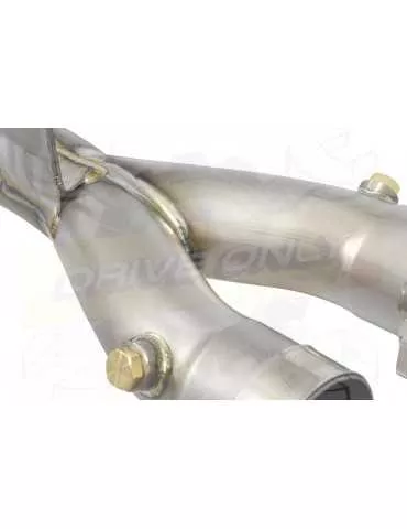 YZF-R1 R1M 2015-2017 Decata Collecteur en Titane + Silencieux Rond En Carbone 200mm