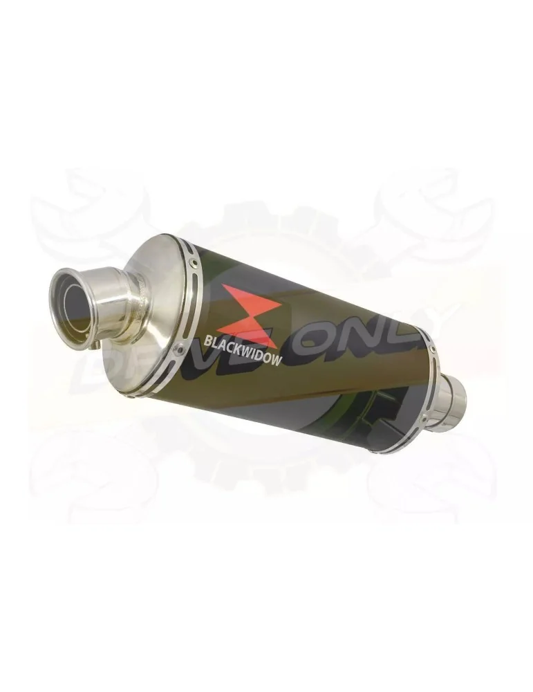 FZR1000 FZR 1000 EXUP Ligne complète & Silencieux Ovale Noir En Inox 300mm