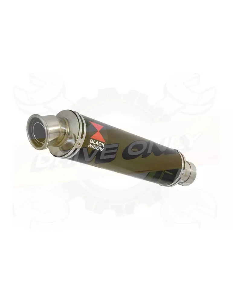 FZR1000 FZR 1000 EXUP Ligne complète & Silencieux Rond Noir En Inox 350mm