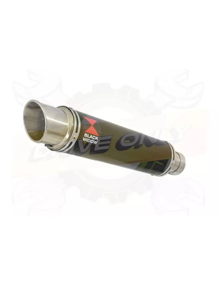 FZR1000 FZR 1000 EXUP Ligne complète & Silencieux GP Rond Noir En Inox 350mm