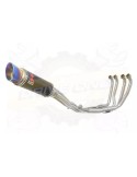 Yamaha FZR 600 FZR600R 4JH Foxeye Ligne complète & Silencieux GP Rond En Carbone + Canule En Inox Anodisé 230mm