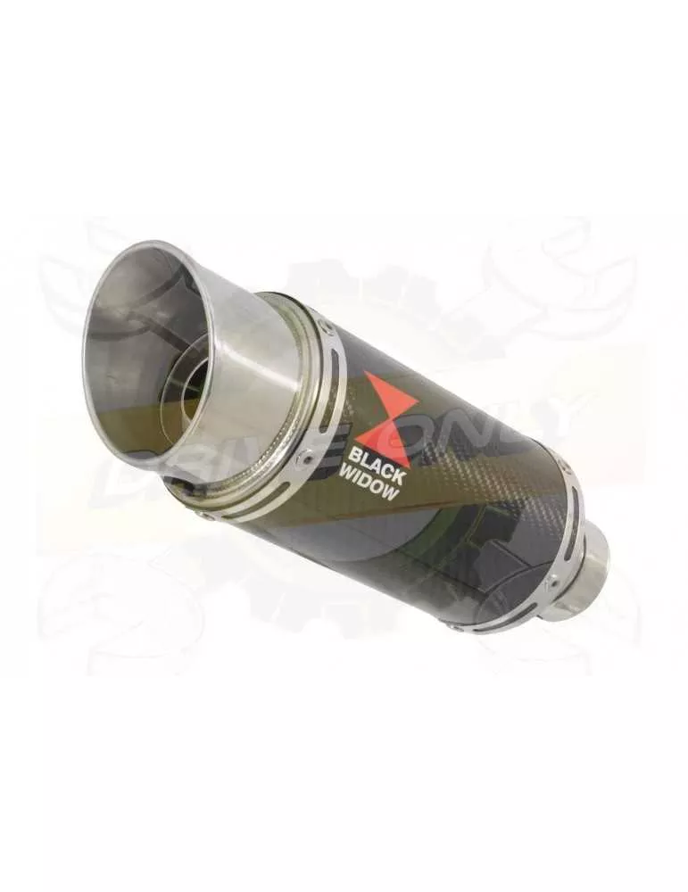 YZF-R1 R1M 2015-2017 Tube de raccord en Titane + Silencieux Rond En Carbone 200mm