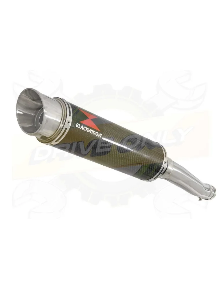 FZR1000 FZR 1000 EXUP Tube de raccord et Silencieux GP Rond En Carbone 360mm