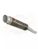 FZR1000 FZR 1000 EXUP Tube de raccord et Silencieux GP Rond En Carbone 360mm
