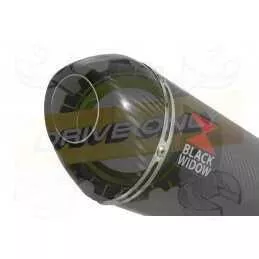 YZF-R1 R1M 2015-2017 Tube de raccord en Titane + Silencieux Ovale En Carbone 200mm