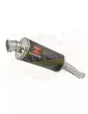 FZR1000 FZR 1000 EXUP Tube de raccord et Silencieux Rond Noir En Inox 300mm