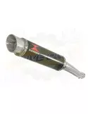 FZR1000 FZR 1000 EXUP Tube de raccord et Silencieux GP Rond Noir En Inox 360mm