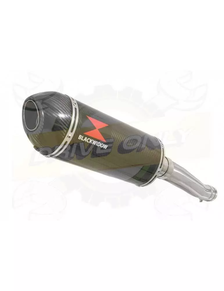 FZR1000 FZR 1000 EXUP Tube de raccord et Silencieux Ovale En Carbone 300mm