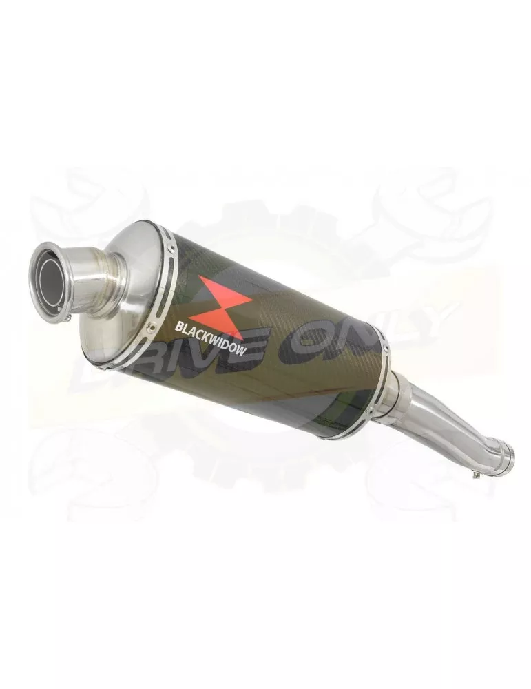 FZR1000 FZR 1000 EXUP Tube de raccord et Silencieux Ovale En Carbone 300mm