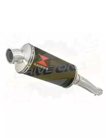 FZR1000 FZR 1000 EXUP Tube de raccord et Silencieux Ovale Noir En Inox 300mm