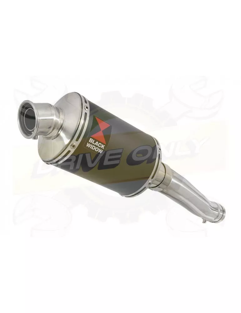 FZR1000 FZR 1000 EXUP Tube de raccord et Silencieux Ovale Noir En Inox 230mm