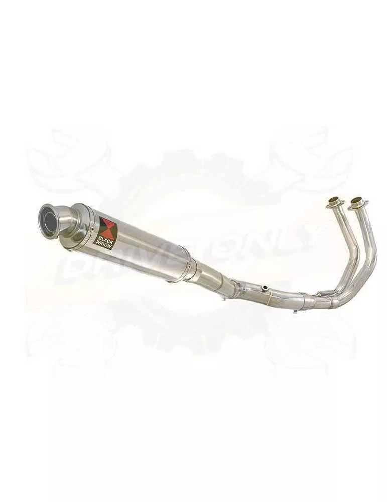 FZ-07 Tracer 2014 2015 2016 2017 Passage Haut Décatalyseur Ligne complètes & Rond Silencieux En Inox 350mm