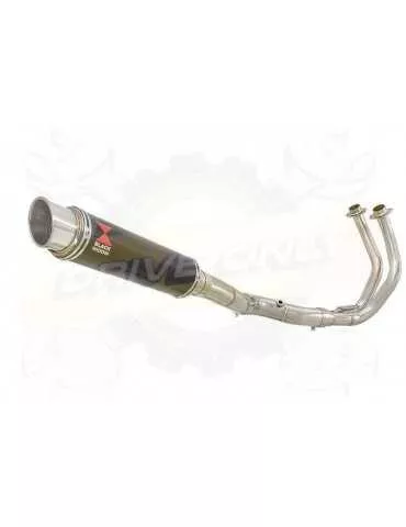 FZ-07 Tracer 2014 2015 2016 2017 Passage Haut Décatalyseur Ligne complètes & Silencieux GP Rond En Carbone 350mm