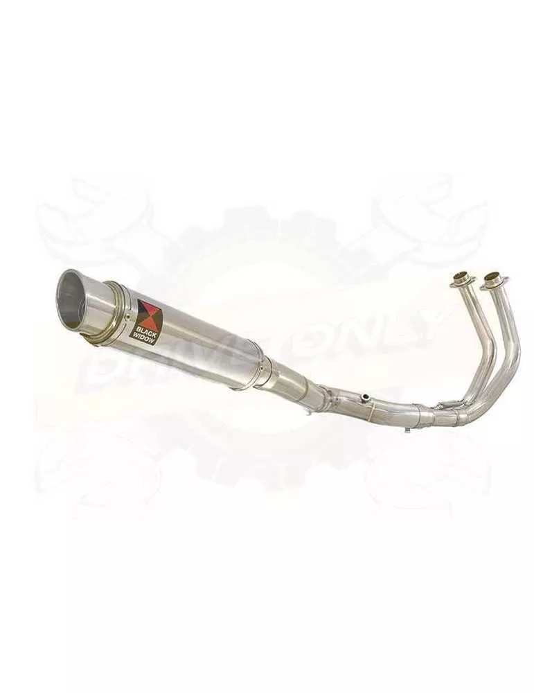 FZ-07 Tracer 2014 2015 2016 2017 Passage Haut Décatalyseur Ligne complètes & Rond GP Style Silencieux En Inox 350mm