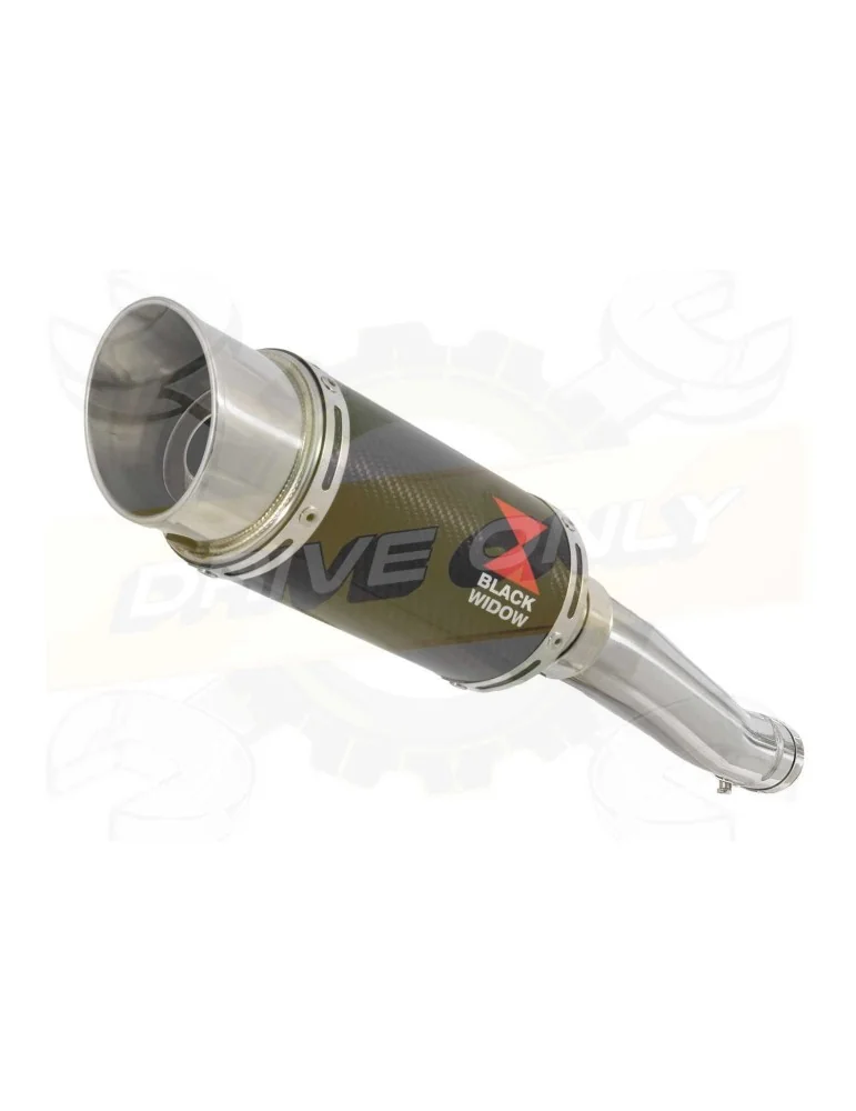 FZR1000 FZR 1000 EXUP Tube de raccord et Silencieux Rond En Carbone 200mm