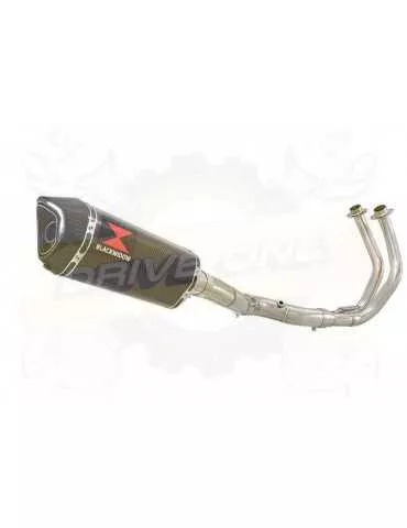 FZ-07 Tracer 2014 2015 2016 2017 Passage Haut Décatalyseur Ligne complètes & Hexagonale En Carbone Silencieux 300mm