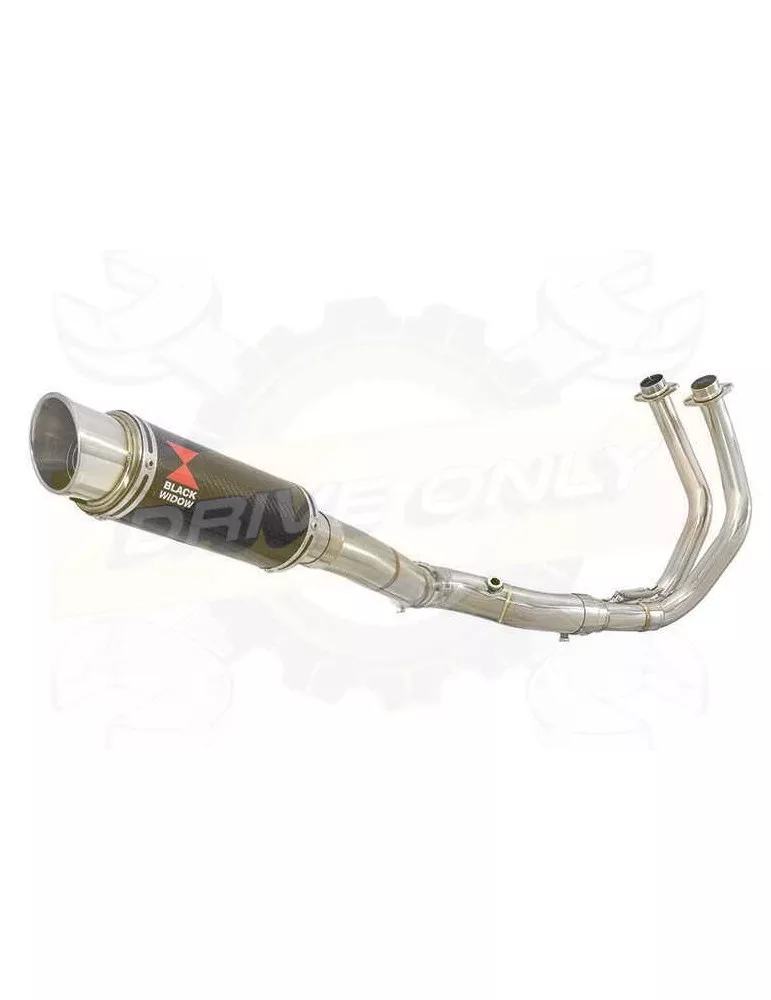 FZ-07 Tracer 2014 2015 2016 2017 Passage Haut Décatalyseur Ligne complètes & Silencieux GP Rond En Carbone 230mm
