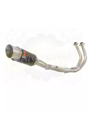 FZ-07 Tracer 2014 2015 2016 2017 Passage Haut Décatalyseur Ligne complètes & Rond En Carbone Silencieux 200mm