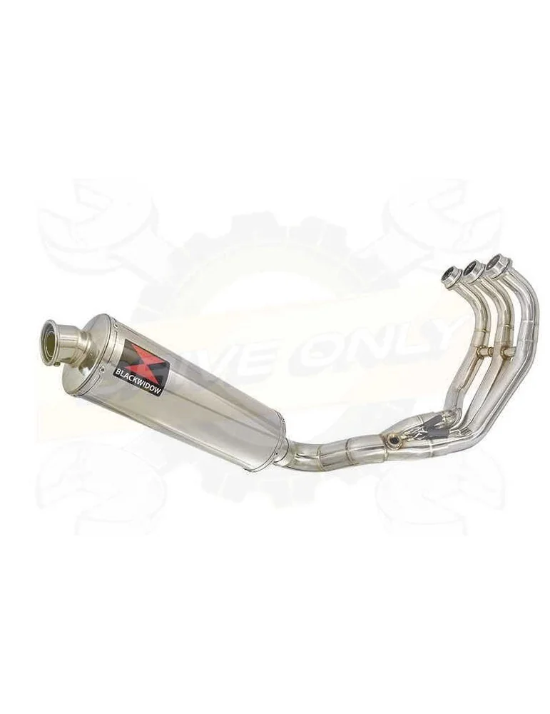 MT09 MT-09 2013-2021  Passage Bas Décatalyseur Ligne complète & Silencieux Ovale en Inox 400mm