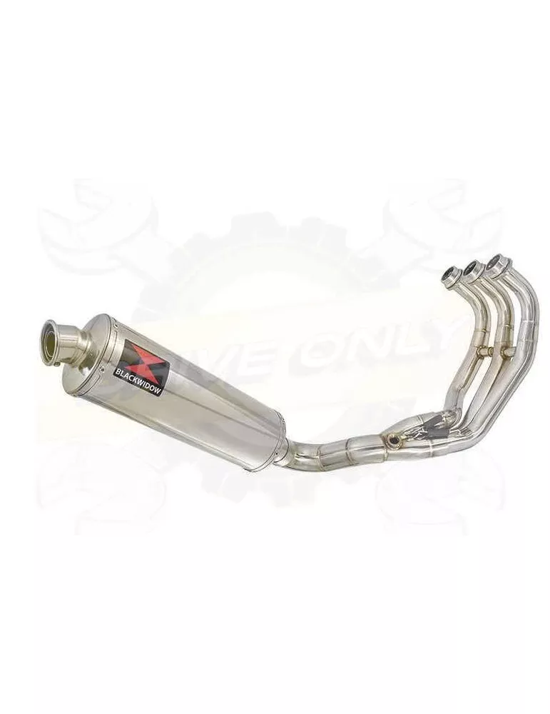MT09 MT-09 2013-2021  Passage Bas Décatalyseur Ligne complète & Silencieux Ovale en Inox 400mm